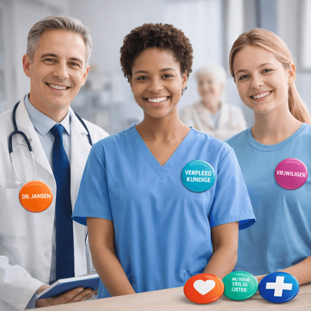 Buttons voor zorg en welzijn